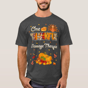 Een Thankful Massage Therapist Herfst herfst Thank T-shirt