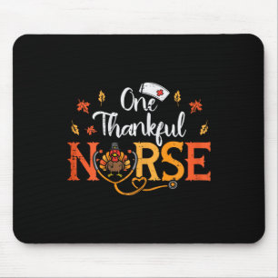 Een Thankful Nurse Turkey Thanksgiving Scrub Top F Muismat