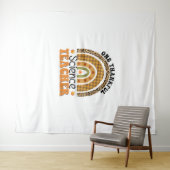 Een Thankful Science Teacher Groovy Thanksgiving R Wandkleed (In Situ (horizontaal))