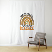 Een Thankful Science Teacher Groovy Thanksgiving R Wandkleed (In situ)