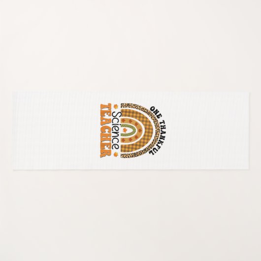 Een Thankful Science Teacher Groovy Thanksgiving R Yogamat (Voorkant (horizontaal))