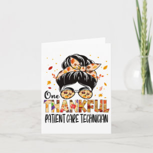 Eén Thankful Thanksgiving patiëntentechnicus Kaart