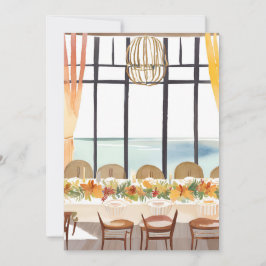 Een Thanksgiving feest in een tropische omgeving Feestdagenkaart