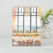 Een Thanksgiving feest in een tropische omgeving Feestdagenkaart (Staand voorkant)