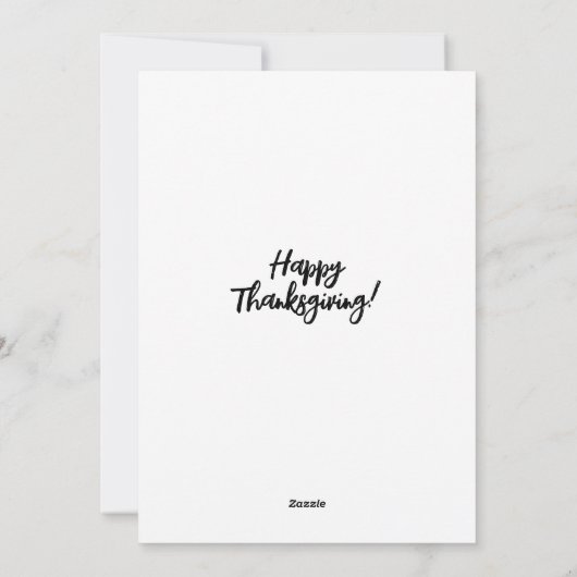 Een Thanksgiving feest in een tropische omgeving Feestdagenkaart (Achterkant)