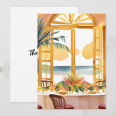 Een Thanksgiving feest in een tropische omgeving Feestdagenkaart (Voorkant / Achterkant)