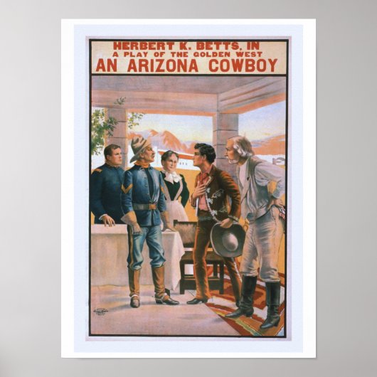 Een  theater van Arizona Cowboy Poster (Voorkant)