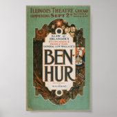 Een theaterproductie van 1901, oud poster (Voorkant)