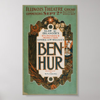 Een theaterproductie van 1901, oud poster