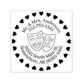 Een theatraal tintje persoonlijk contact  zelfinktende stempel