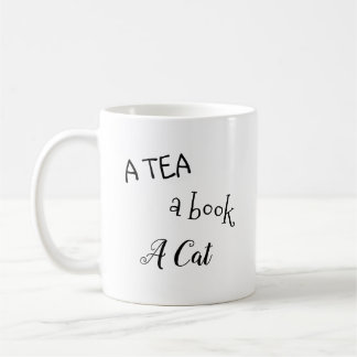 "Een thee, een boek, een kat"-Mok Koffiemok