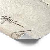 Een theehuis in Ryogoku Poster (Hoek)