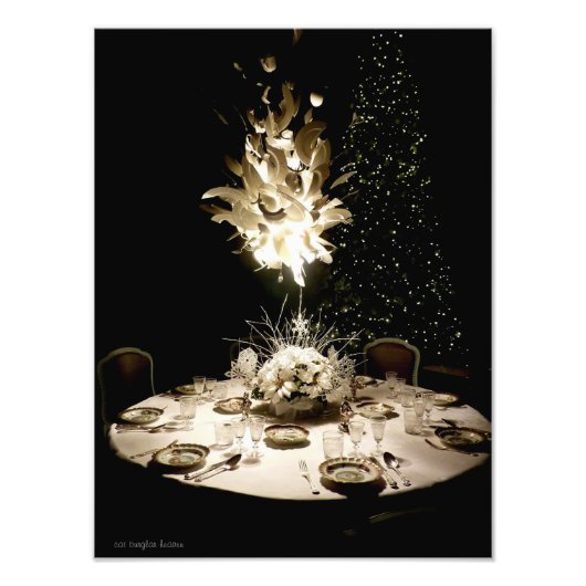 Een theekransje voor Alice Foto Afdruk (Voorkant)