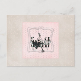 een theeuitnodiging uitnodiging briefkaart