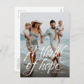 Een Thrill van Hope religieuze foto Feestdagenkaart (Voorkant / Achterkant)