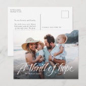 Een Thrill van Hope religieuze kerstfoto Feestdagenkaart (Voorkant / Achterkant)