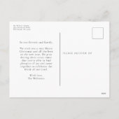 Een Thrill van Hope religieuze kerstfoto Feestdagenkaart (Achterkant)