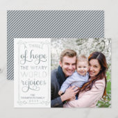 Een Thrill van Hope Weary World is blij met de fot Feestdagenkaart (Voorkant / Achterkant)