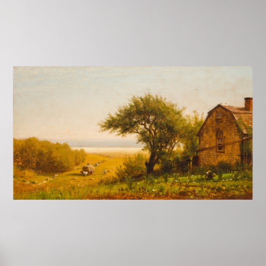 Een thuis aan de kant van de zee poster (Voorkant)