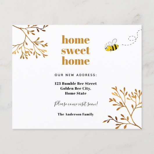 Een thuis zoete thuis moderne, bewegende mededelin (Voorkant)