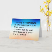 Een tiener hebben... kaart (Gele Bloem)