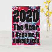 Een tiener worden in quarantaine kaart (Gele Bloem)