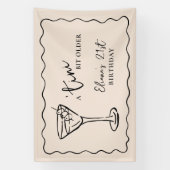 Een Tientje Minder Verjaardagsfeest Persoonlijk Spandoek (Verticaal)