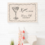 Een Tientje Minder Verjaardagsfeest Persoonlijk Spandoek (Insitu)