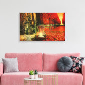 Een tijd en een seizoen canvas afdruk (Insitu (Woonkamer))