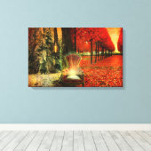 Een tijd en een seizoen canvas afdruk (Insitu (Houten vloer))