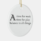 Een tijd keramisch ornament (Rechts)
