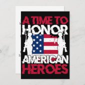 Een Tijd Om America's Helden Te Eren Kaart (Voorkant / Achterkant)
