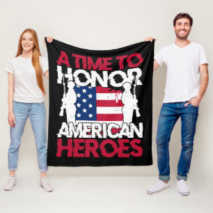 Een tijd om Amerika te eren herkent Picnic Fleece Deken