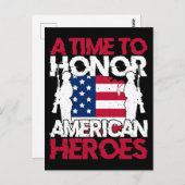 Een Tijd Om Amerika's Helden te Eren Briefkaart (Voorkant / Achterkant)