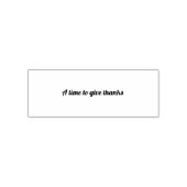 Een tijd om bedankt gezegde te geven zelfinktende stempel (Design)