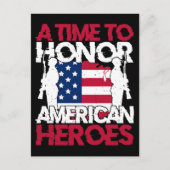 Een tijd om de Amerikaanse helden te eren Briefkaart (Voorkant)