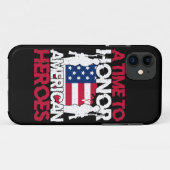Een tijd om de Amerikaanse helden te eren Case-Mate iPhone Case (Achterkant (horizontaal))