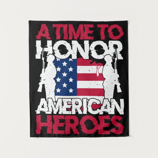 Een tijd om de Amerikaanse helden te eren Wandkleed (Voorkant)