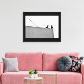 Een tijd om te chatten canvas afdruk (Insitu (Woonkamer))