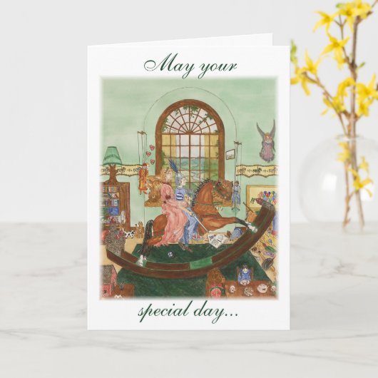 "Een Tijd om te Doen alsof" Kaart (Gele Bloem)