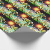 Een tijd van vergoedingsolieverfschilderij cadeaupapier (Hoek)