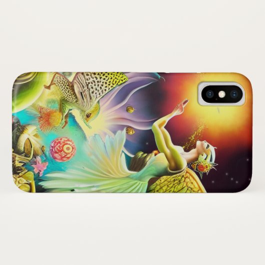 Een tijd van vergoedingsolieverfschilderij Case-Mate iPhone case (Achterkant (horizontaal))