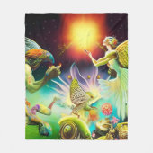 Een tijd van vergoedingsolieverfschilderij fleece deken (Voorkant)