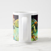 Een tijd van vergoedingsolieverfschilderij grote koffiekop (Achterkant)