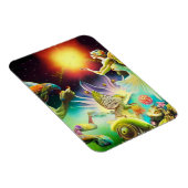 Een tijd van vergoedingsolieverfschilderij magneet (Rechterzijde)