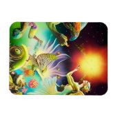 Een tijd van vergoedingsolieverfschilderij magneet (Horizontaal)