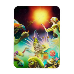 Een tijd van vergoedingsolieverfschilderij magneet