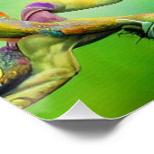 Een tijd van vergoedingsolieverfschilderij perfect poster (Hoek)