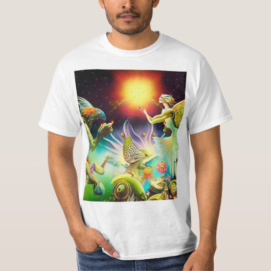 Een tijd van vergoedingsolieverfschilderij t-shirt (Voorkant)