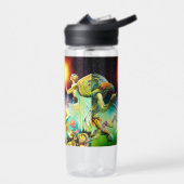 Een tijd van vergoedingsolieverfschilderij waterfles (Links)